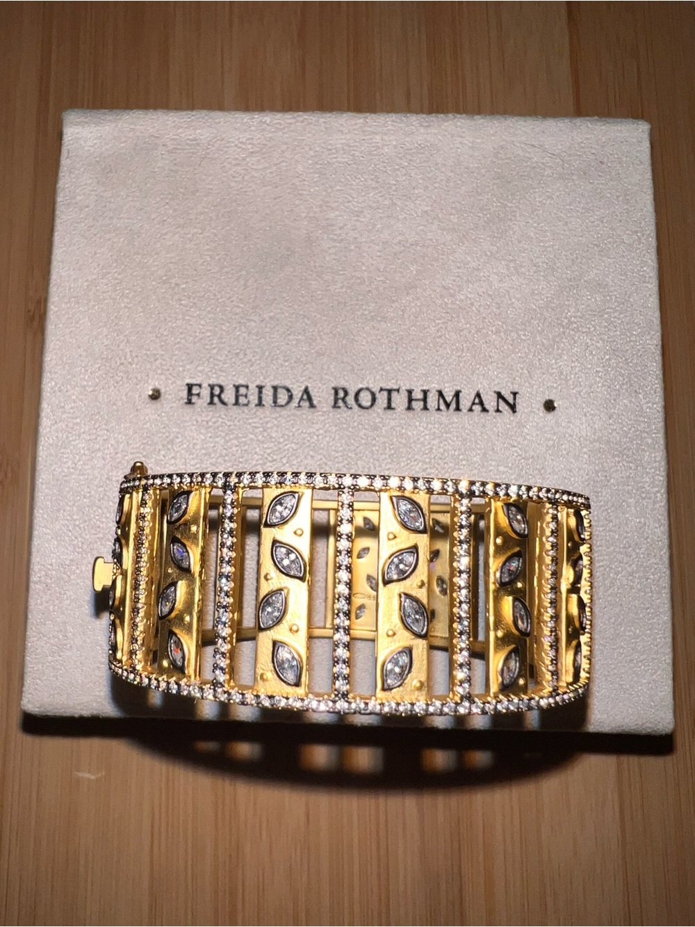 Freida Rothman oval hinged bangle